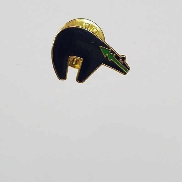 Enamel Metal Pins Tie Tack Lapel Animal Pins Lot Of 5 Bear Turtle Eagle Dolphin - Picture 5 of 7